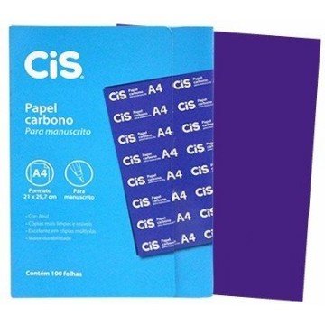 Papel Carbono A4 Manuscrito (100 Folhas) Azul. CiS. - 1