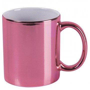 Caneca cromada rosa para Sublimação. Macrolar Sublimação - 1